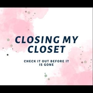 I am shutting down my closet.